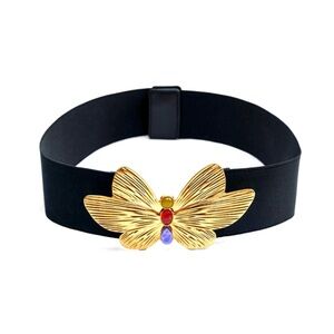 Zara butterfly buckle stretchy belt